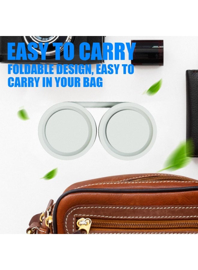 مروحة رقبة محمولة - بدون استخدام اليدين، قابلة لإعادة الشحن عبر USB، وحدة توربينية مزدوجة مع تدفق هواء قابل للتعديل بزاوية 360 درجة، و3 إعدادات للسرعة ومحرك فائق الهدوء للاستخدام في الهواء الطلق والسفر والمكتب (أخضر) - Image 5