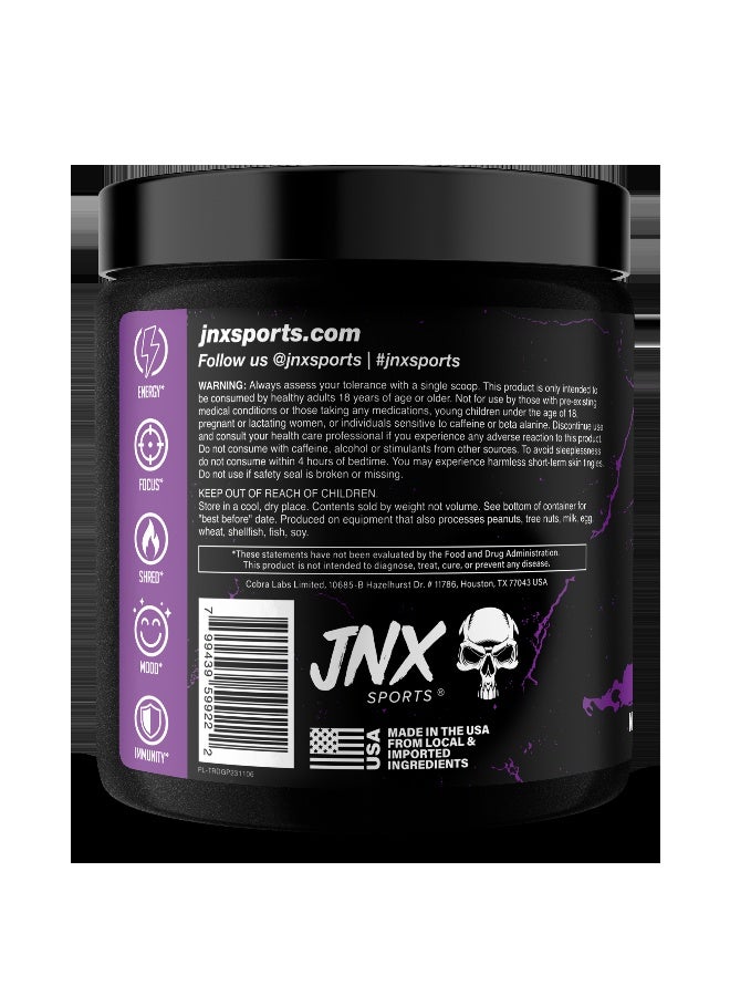 JNX Sports The Ripper! Fat Burner Pre-Workout Dark Grape – 30 Serves Thermogenic Formula + Appetite Suppressant L-Carnitine, Taurine & Raspberry Ketones - Image 2