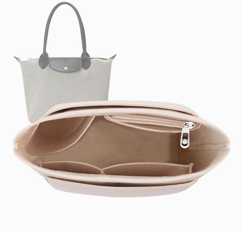 Lckaey Felt Organizer-For Bag Organizer Le Pliage Large Y012-Beige-L - Image 1