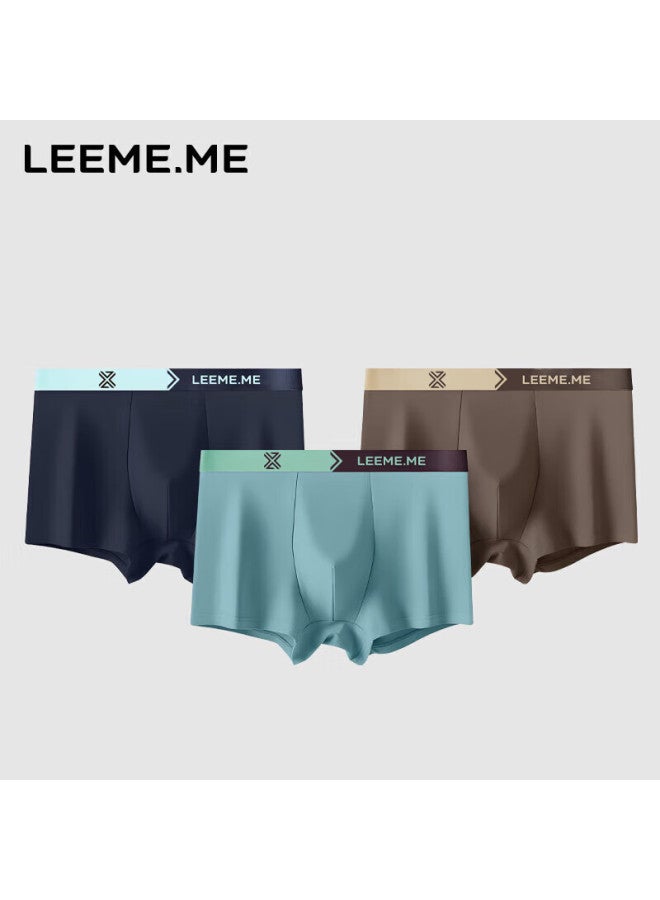 Leeme.me Men's Underwearpure Cotton Boxer Briefs For Men 3-pack - Image 1