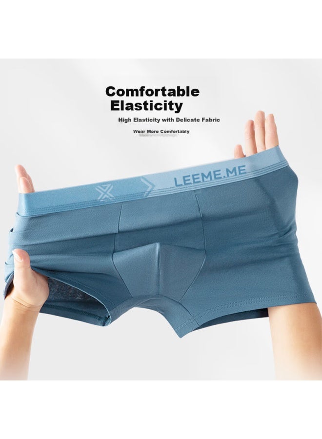 Leeme.me Men's Underwearpure Cotton Boxer Briefs For Men 3-pack - Image 3