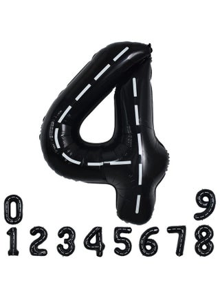 Race Car Black Balloons Car Birthday Party Supplies40 Inch Giant Jumbo Helium Foil Mylar Big Number 4 Digital Four Balloons For Boys Monster Truck Jam Car Theme Party Decorations - pzsku/ZAD9F019614F7DCA8C22FZ/45/_/1697271640/fd4d89f9-eb60-40ab-89ef-684801b135ef