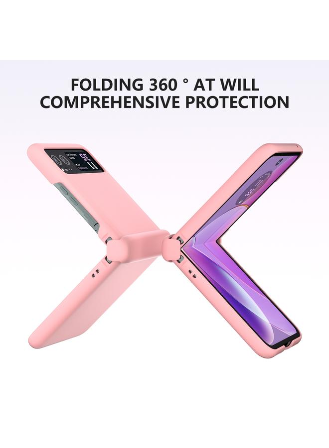S-TOP Case For Motorola Razr 40 3 in 1 Skin Feel PC Phone Case with Hinge - Image 3