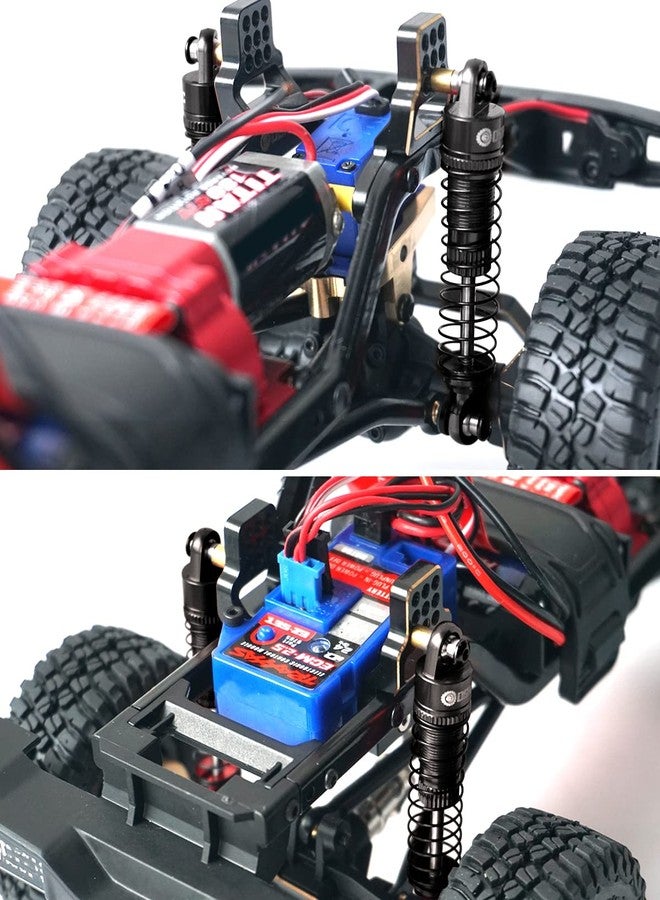 OGUNKE OGRC 52mm Shocks Absorber Oil Threaded Damper Aluminum Front & Rear Shocks for TRX4M 1/18 RC Crawler Upgrade Parts (Black) - Image 2