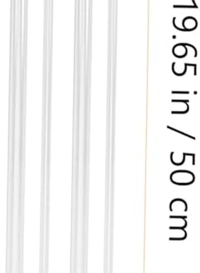 GANAZONO 4 قطع من أنابيب الحرف البلاستيكية غير القابلة للكسر، أنابيب مستديرة، قطر خارجي 10 مم، قطر داخلي 8 مم - Image 5