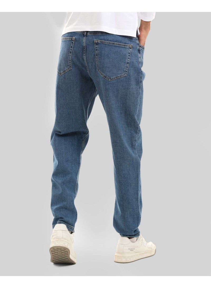 دوت بنطلون جينز أساسي بقصّة مريحة - Image 4