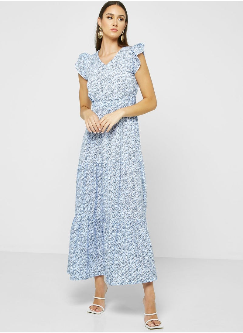 ELLA - Printed Tier Dress - Image 1