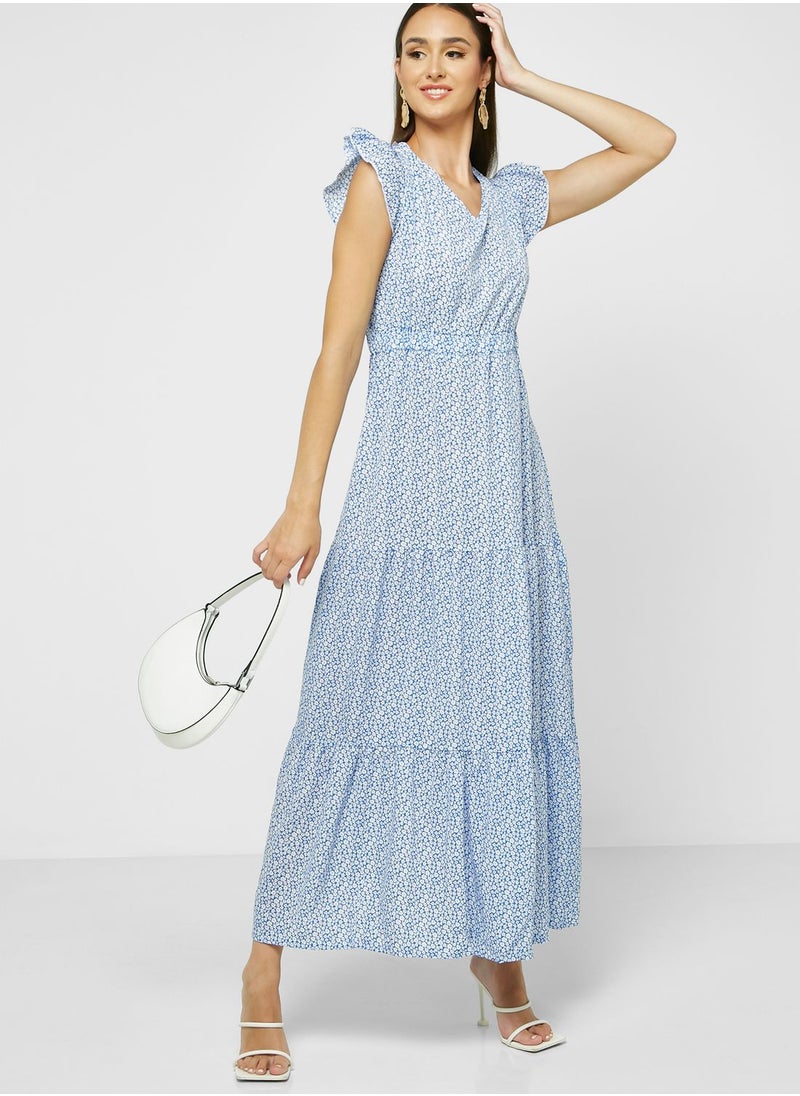 ELLA - Printed Tier Dress - Image 1