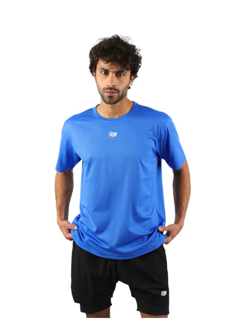 ATUM Men's Prime Fit Men's Blue T-Shirt - Image 1