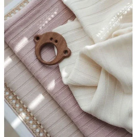 أوه نو Organic Cashmere Baby Blanket - Champagne Blush, Ooh Noo