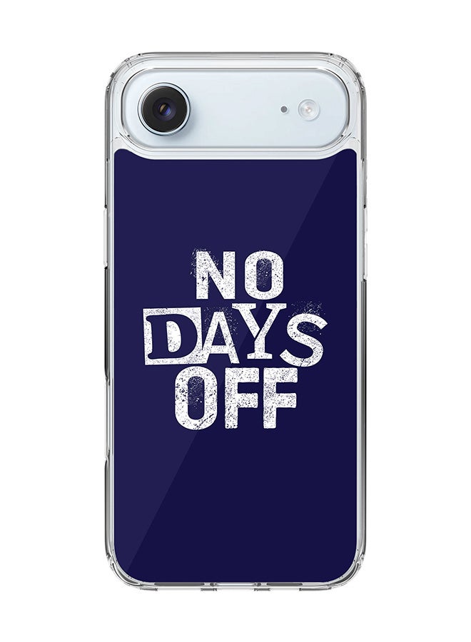 Stylizedd Classic Clear MagSafe Case for iPhone 17 Air , Hybrid Soft Case Flexible Edges Anti Drop TPU PC Gel Thin Transparent Cover [ Designed for iPhone 17 Air ] - No days off