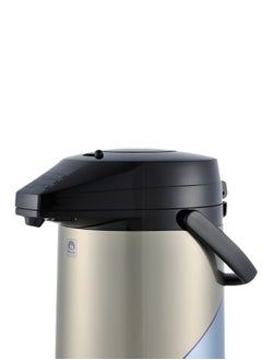 Peacock Vacuum Airpump Flask 3L Capacity, Japan-Made, Stainless Steel Thermal Insulated Beverage Dispenser with Carry Handle  - Image 3