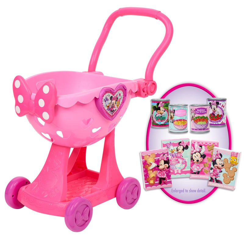 Minnie's Happy Helpers Bowtique Shopping Cart, Officially Licensed Kids Toys for Ages 3 Up by Just Play - Image 5