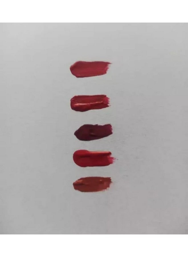 Ublic Travel Friendly & Long Lasting Pocket Lipstick Combo (Set of 5 Mini Lipsticks) Matte Finish - Multicolor - Image 4