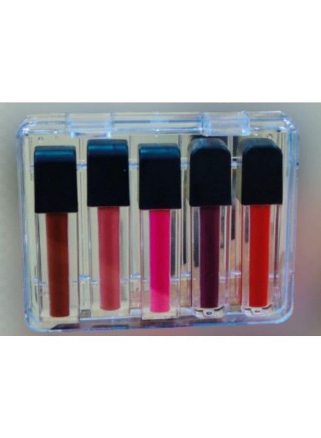 Ublic Travel Friendly & Long Lasting Pocket Lipstick Combo (Set of 5 Mini Lipsticks) Matte Finish - Multicolor - Image 1