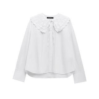 SAW AliExpress independent station womens European and American style small round lapel poplin comfortable long sleeve shirt 0881001 White - pzsku/ZAD9F71424C5577EAB4D8Z/45/1746230449/6834f115-4d87-4b2c-b7c0-1f5446b1f08e