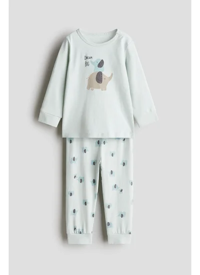 اتش اند ام Printed cotton pyjamas