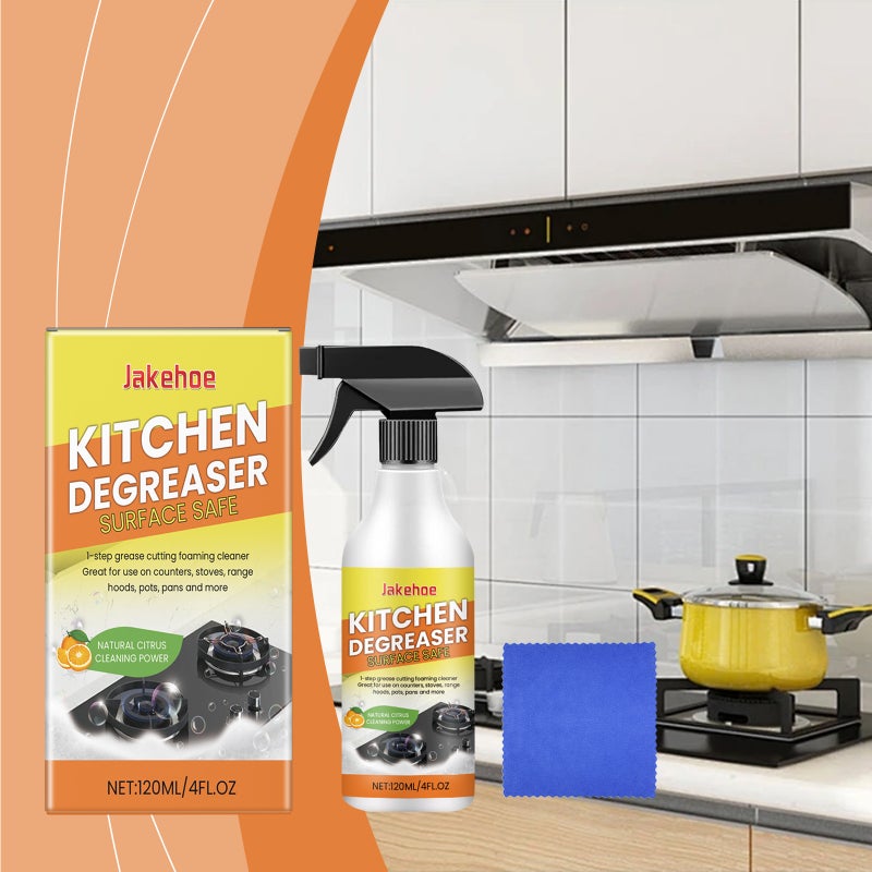 Jakehoe Kitchen Heavy Oil Stain Foam Cleaner Household Degreasing Kitchen Appliance Stain Cleaner - Image 2