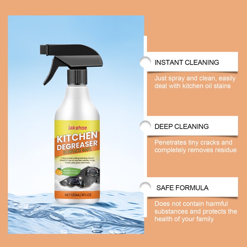 Jakehoe Kitchen Heavy Oil Stain Foam Cleaner Household Degreasing Kitchen Appliance Stain Cleaner - Image 5