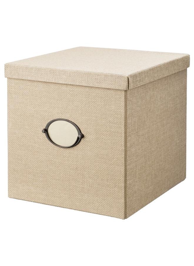Zaboon - Storage Box With Lid, Beige, 32X35X32 Cm - Image 1