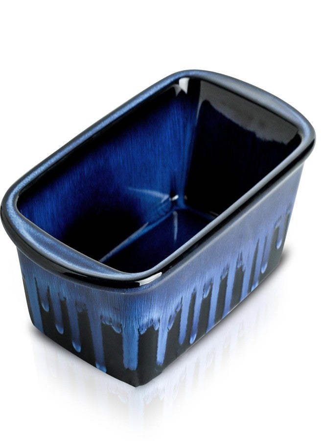 KOOV Ceramic Loaf Pan for Baking, 9 x 5 Inch Rectangular Bread Pan, Bakeware for Cooking, Home Kitchen (Nebula Blue, Reactive Glaze) - Image 1