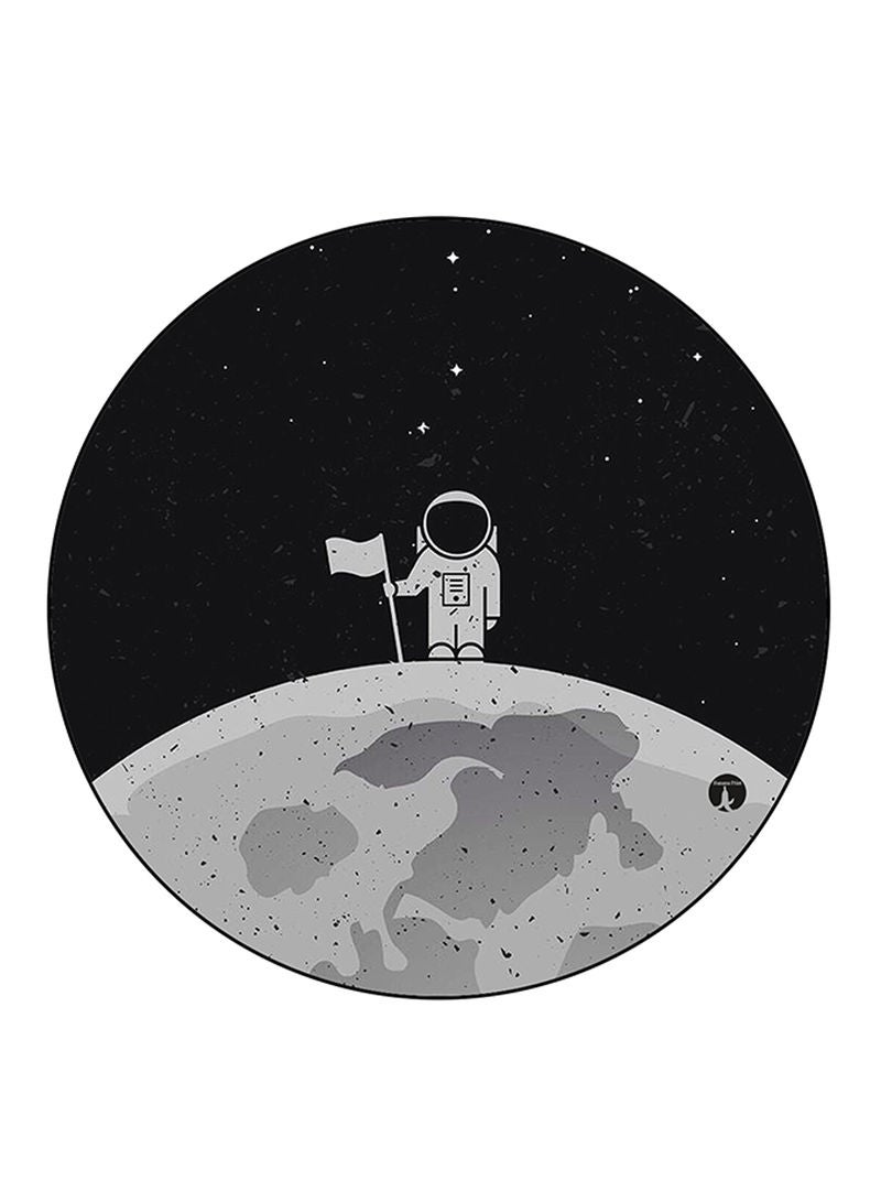 RKN Space Printed Mouse Pad Round  Multicolour
