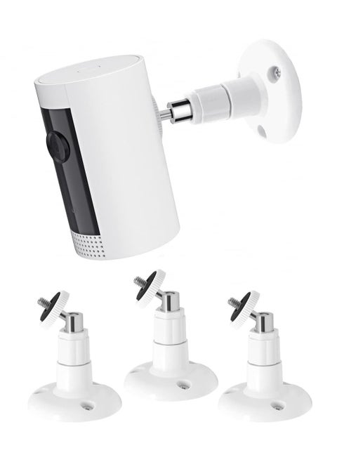 Wall Mount for Ring Indoor Cam Ring Stick Up Cam, 360 Degree Adjustable Mount Bracket for Ring Camera Outdoor Indoor Security Camera System (3 Pack)