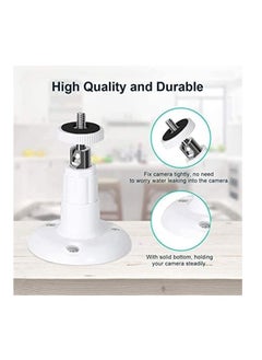 Anmi Wall Mount for Ring Indoor Cam Ring Stick Up Cam, 360 Degree Adjustable Mount Bracket for Ring Camera Outdoor Indoor Security Camera System (3 Pack)  - Image 2