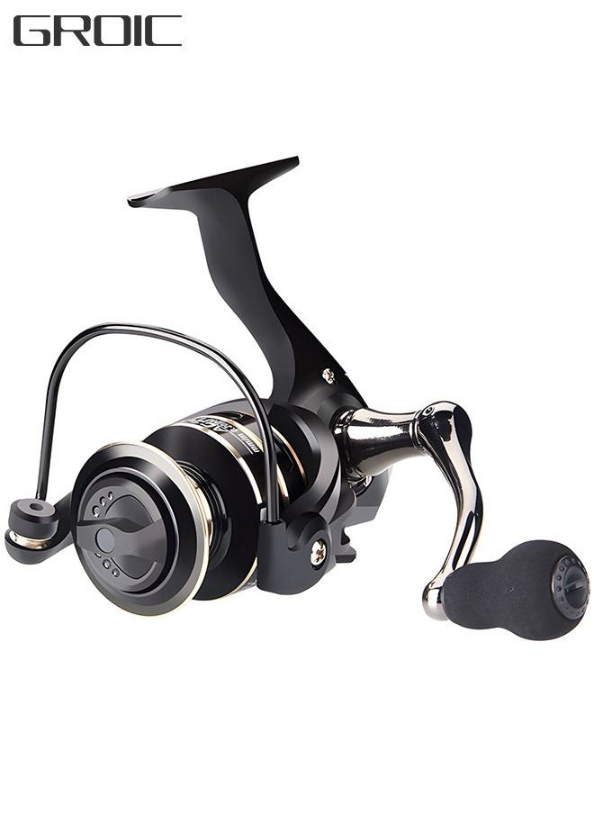 GROIC AC4000 Spinning Fishing Reel Wheel Ultra Smooth Aluminum Spool & Handle 8Kg Max Drag Durable Spinning Wheel In for Saltwater or Freshwater  - Image 1