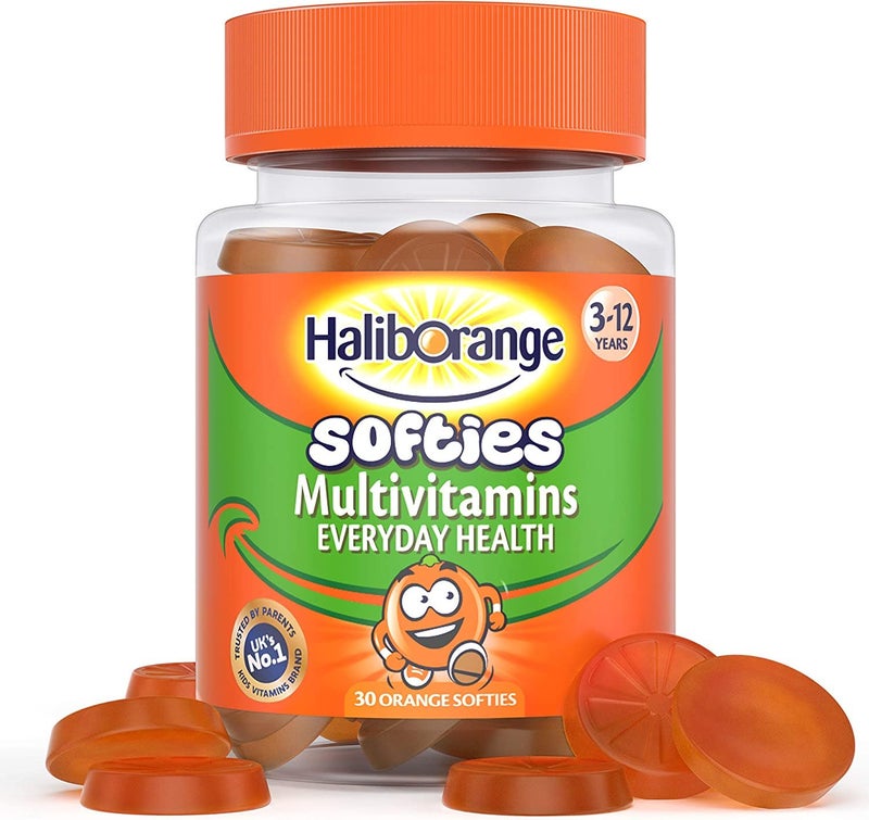 Haliborange Kids Multivitamin Supplement, Orange Flavored Softies, Pack of 30's - Image 1