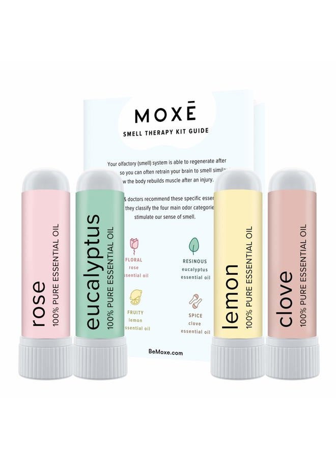 MOXE MOXĒ Smell Training Kit, Made in USA, 4 Essential Oils, Olfactory Regeneration, Helps Restore Sense of Smell, Natural Therapy for Smell Loss (Phase 1) - Image 1