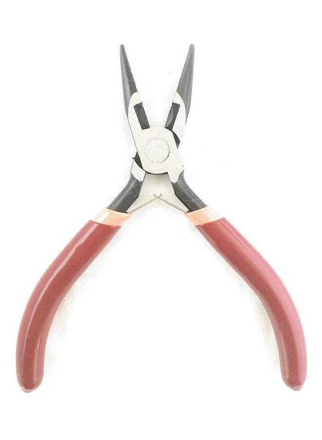 جيرن طقم كماشة JERN مع قاطع أسلاك، كماشة ذات أنف دائري ومسطح - مجموعة من 3 قطع، وردي - Image 4