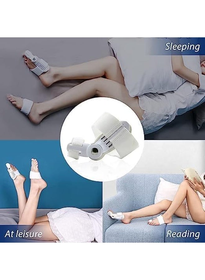 Orthopedic Bunion Corrector & Toe Straightener Splint - Adjustable Big Toe Alignment Support for Men & Women - Relief for Bunion Pain & Fracture Support - Universal Fit for Left or Right Foot - White - Image 4