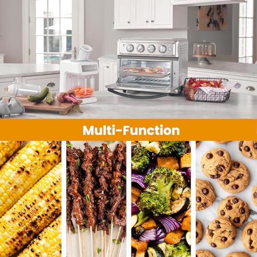 SettleDown Stainless Steel Baking Tray Pan and Air Fryer Basket Compatible with Cuisinart Airfryer TOA-060 and TOA-065，for Convection Toaster Oven (with Cuisinart Airfryer TOA-060 and TOA-065) - Image 3