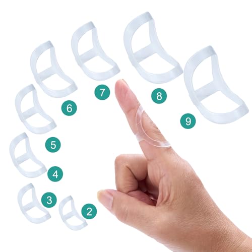 Soft Home 12 pcs Finger Splint Kits Including 8 Oval Finger Splints Clear Type and 4 Finger Sleeves for ArthritisTrigger FingerMallet Fingers Trigger Finger splints For ThumbIndexMiddlePinky Ring23456789 - Image 5