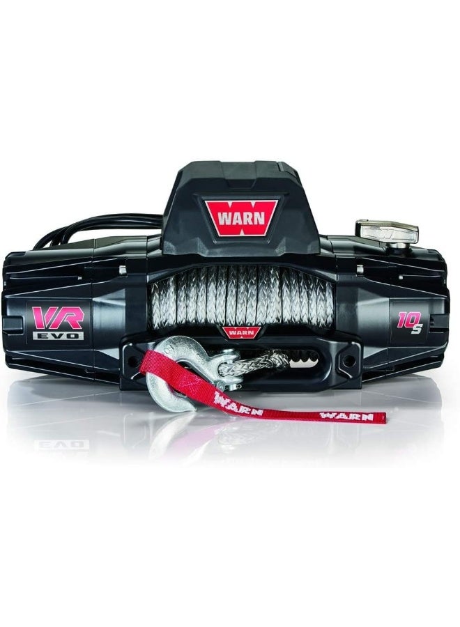 WARN ونش وارن VR إيفو 10-S، 10,000 رطل مع حبل صناعي وجهاز تحكم عن بعد لاسلكي، 12 فولت - Image 3
