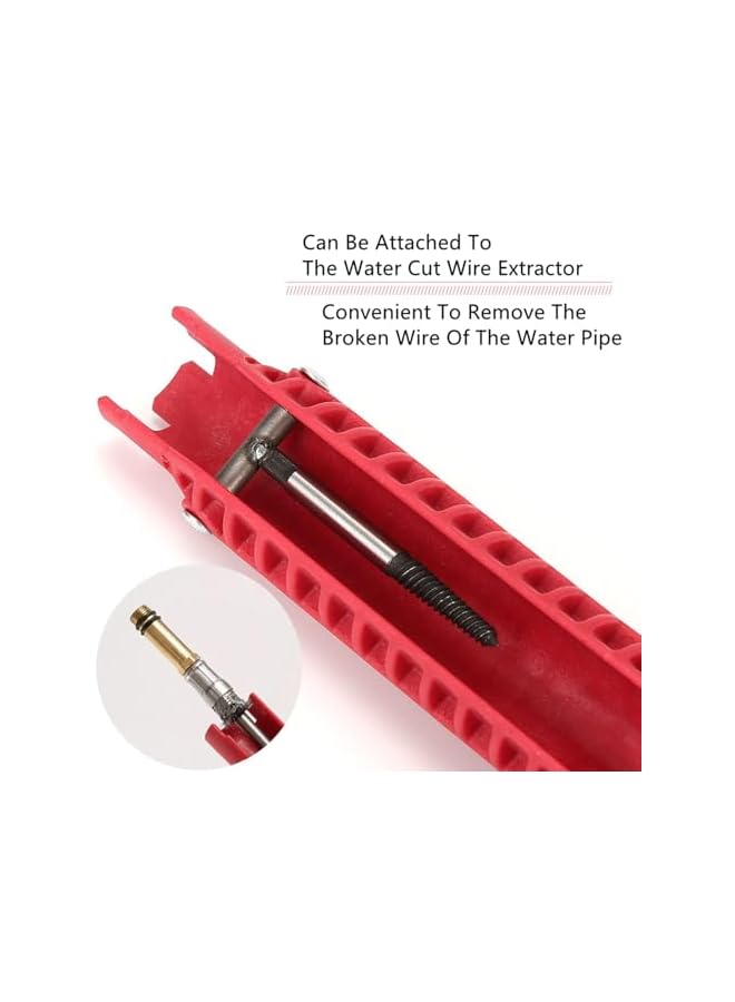 promass Faucet and Sink Installer, 8 in 1 Multifunctional Faucet Wrench Tool Double Head Sink Installer Tool Water Pipe Spanner Tackle For Toilet Bowl Bathroom Kitchen Plumbing - Image 4