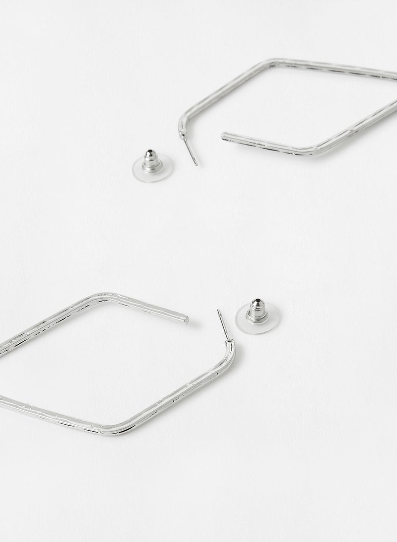 Sivvi x D'Atelier Asymmetrical Hoop Earrings - Image 2