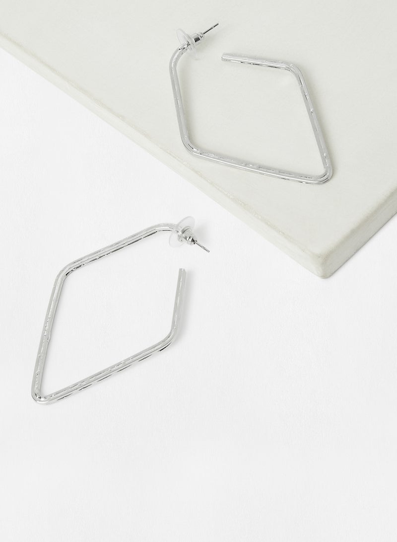 Sivvi x D'Atelier Asymmetrical Hoop Earrings - Image 3