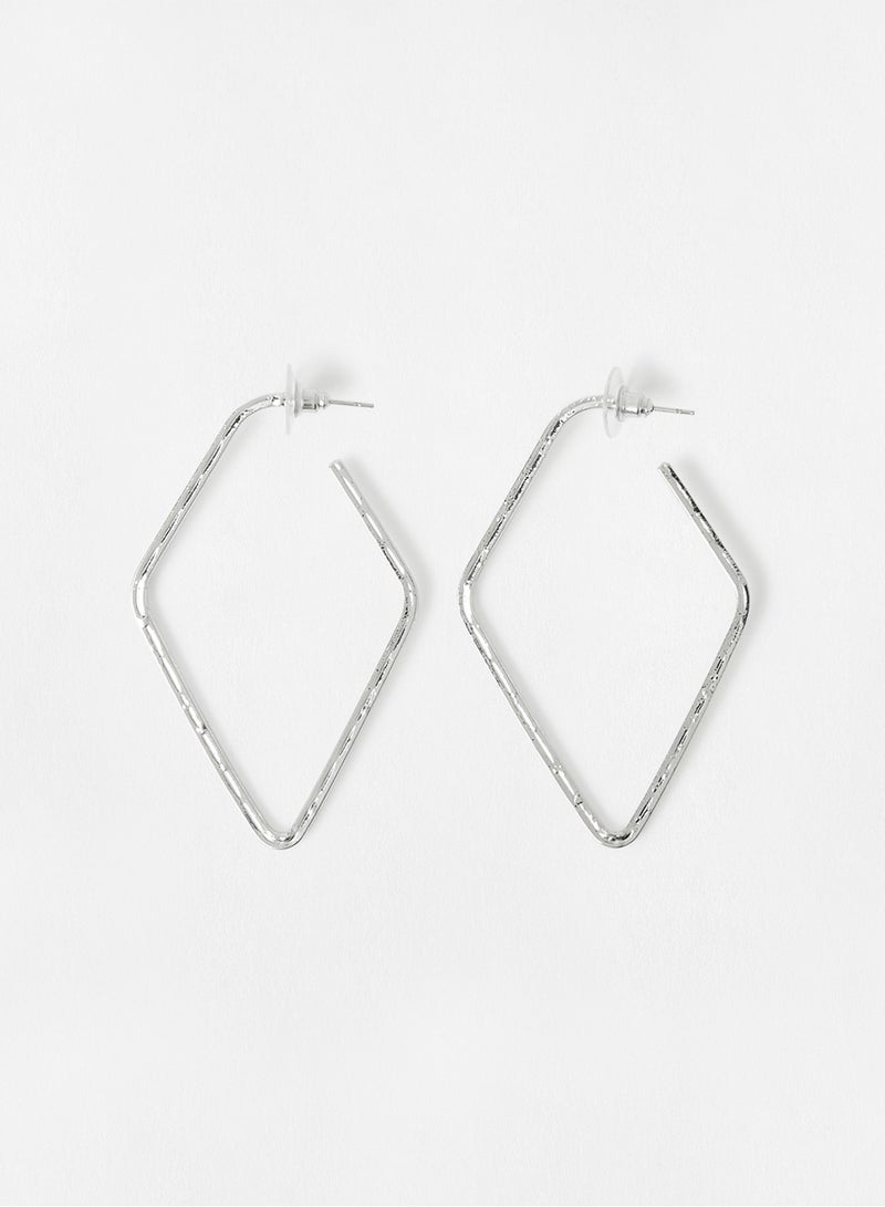 Sivvi x D'Atelier Asymmetrical Hoop Earrings - Image 1