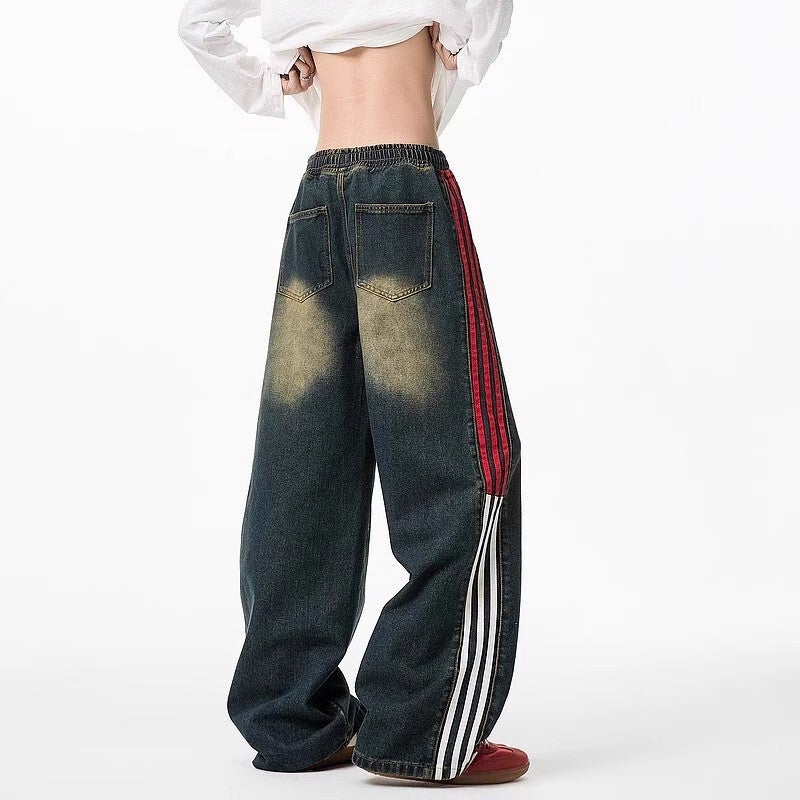 Unisex Classic Denim Jeans Loose Fit Daily Outdoor Wear - Image 4