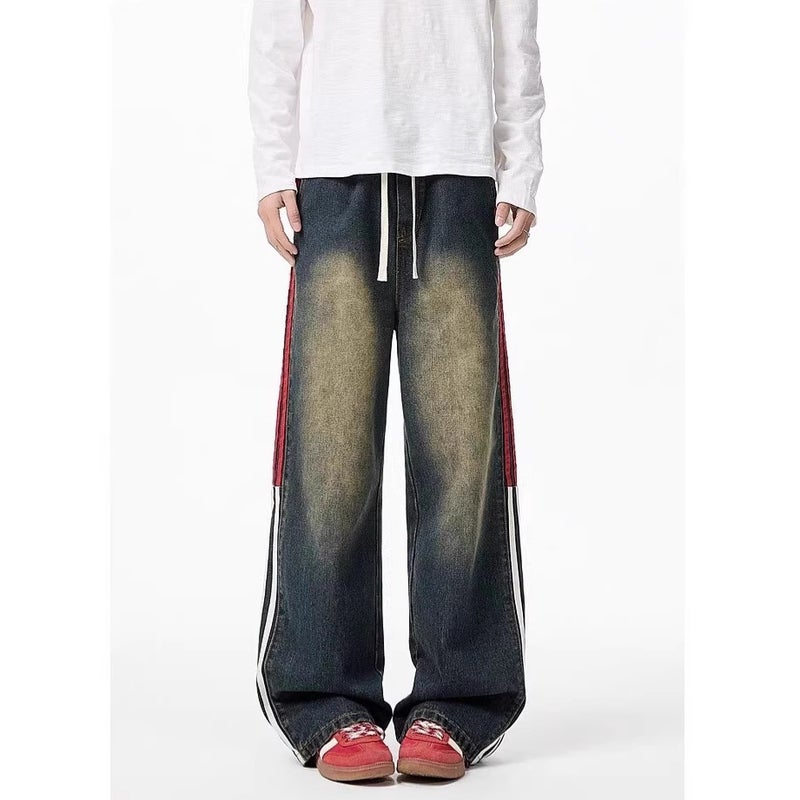 Unisex Classic Denim Jeans Loose Fit Daily Outdoor Wear - Image 2