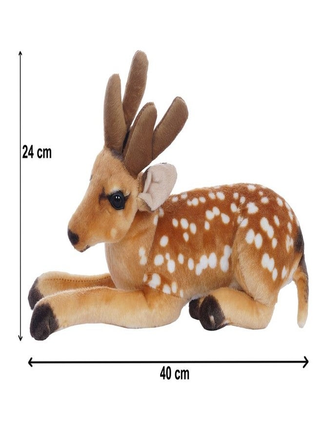 Aarushi Stuffed Soft Deer Figure Animal Toy for Kids Multicolor - Image 2
