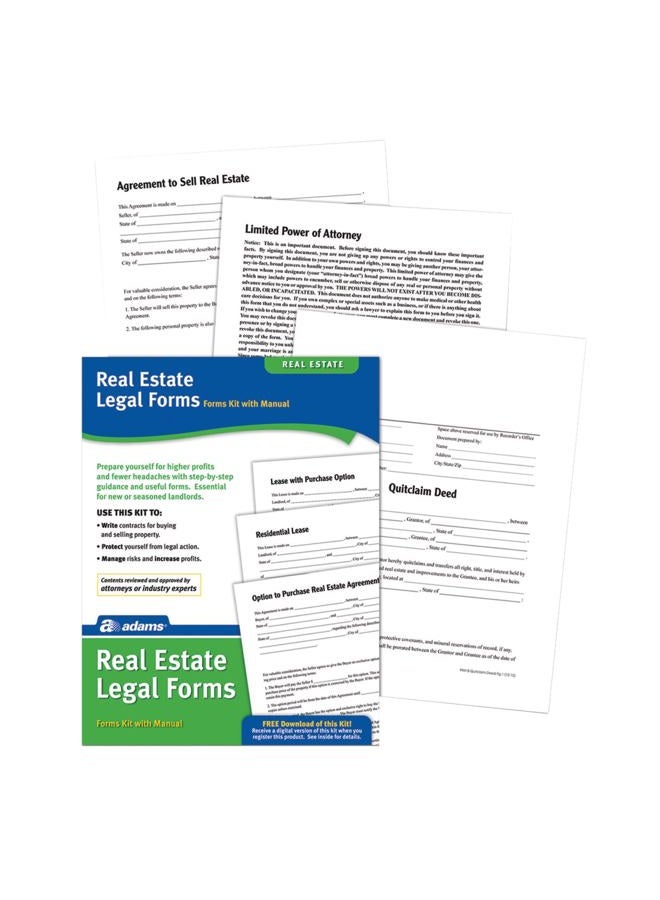 ADAMS Real Estate Legal Forms Kit, Forms and Instructions (PK418) - Image 2