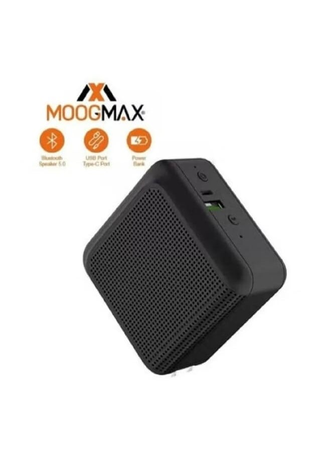 MOOGMAX - بطارية موغ ماكس 3 في 1 المحمولة 5500 مللي أمبير مع مكبر صوت بلوتوث وشاحن حائط - Image 1
