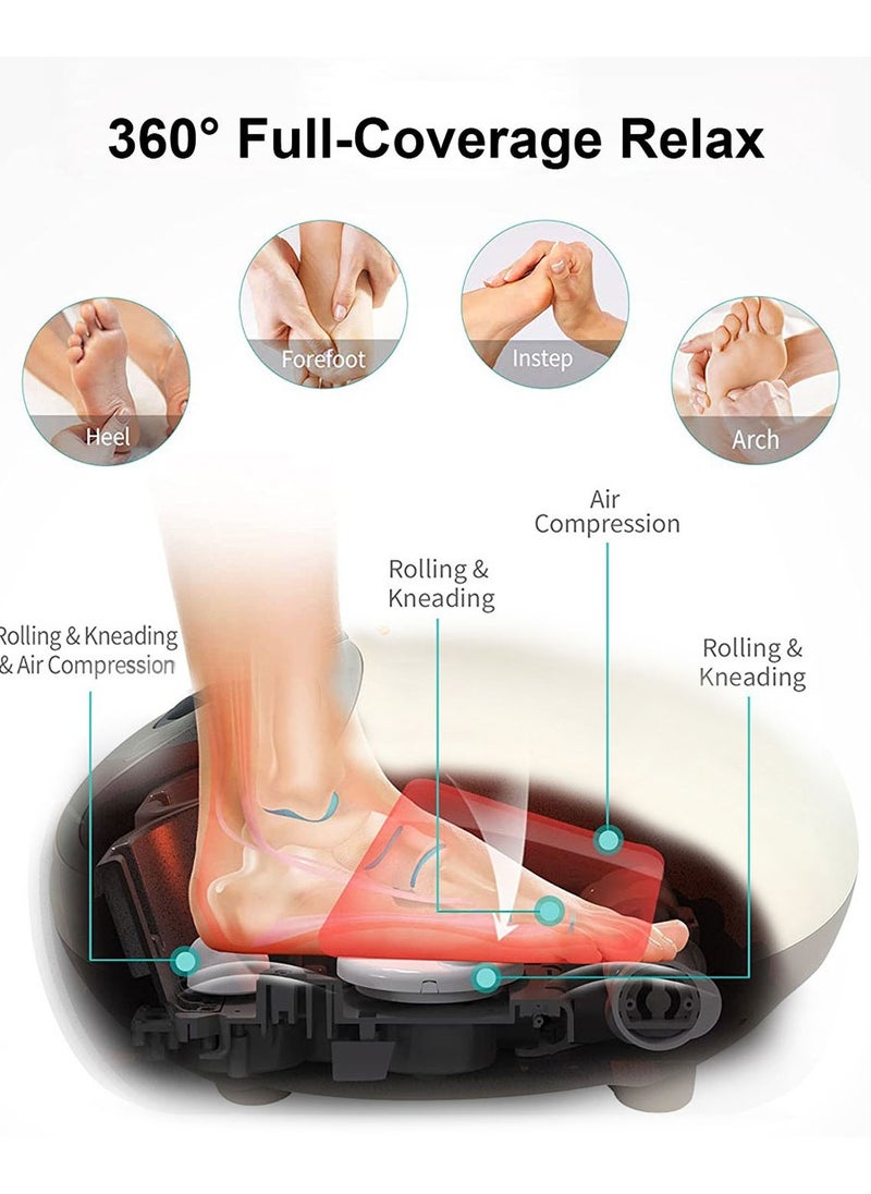 ARES - iFeel Multi-Functional Foot Massager 3 Intensity Adjustment Full-Coverage 360° Roller Massage Soothing Heat Feature Air Compression - Image 1