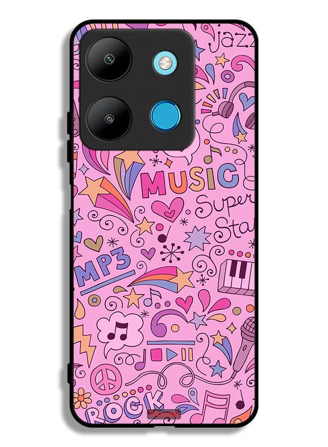 Tolwak Infinix Smart 7 Protective Case Cover Music Tags - Image 1