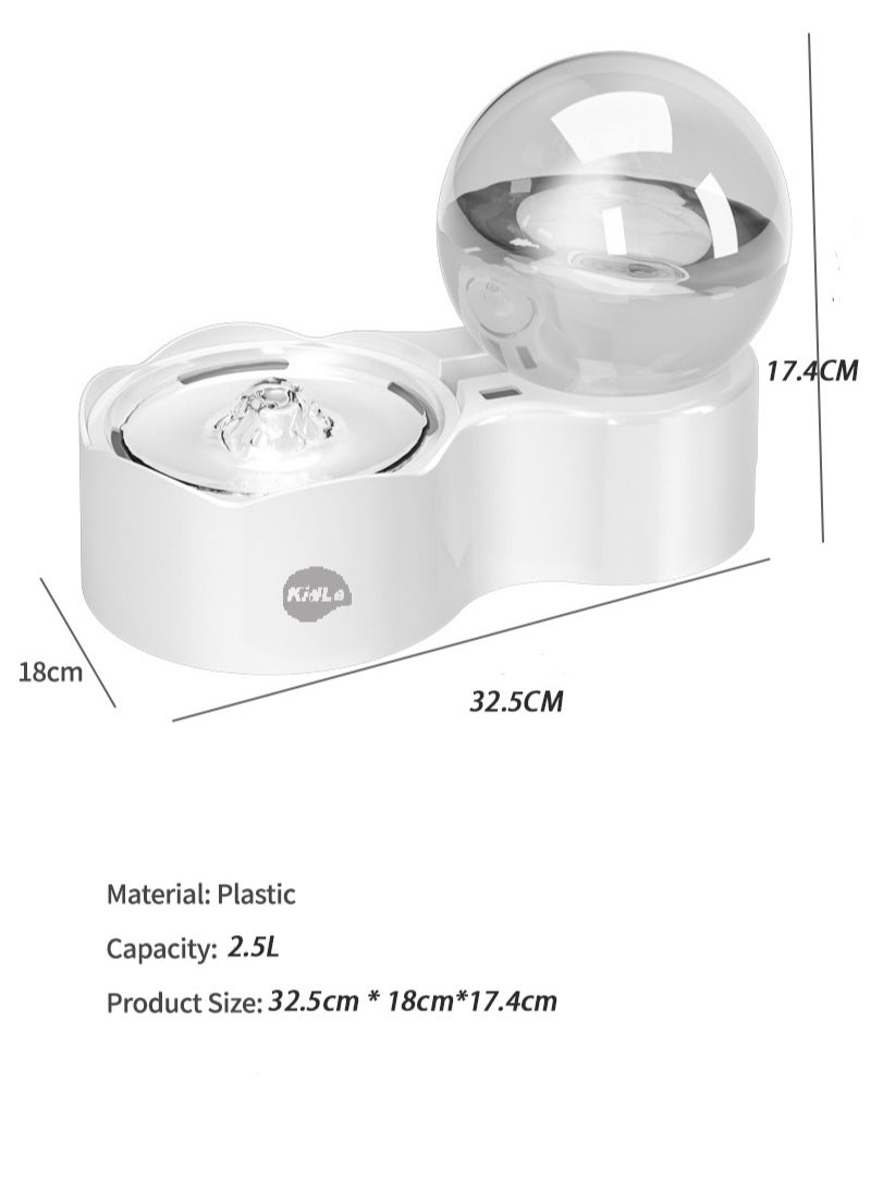 Kidle - Cat Water Dispenser Automatic Circulation Filter Pet Water Dispenser Bubble Water Dispenser - Image 1