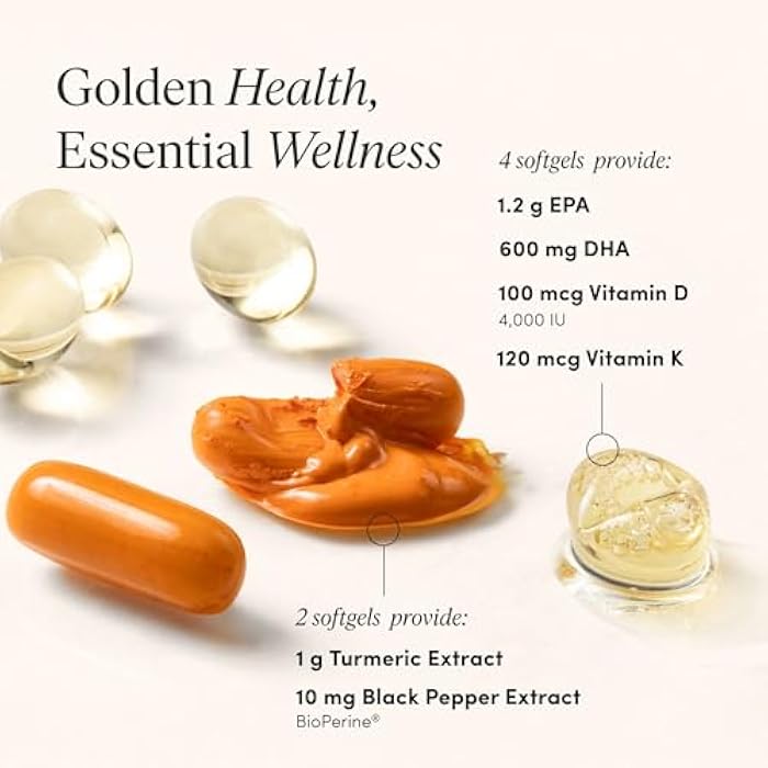 The 'Pause Life Turmeric, Supplement for Women & Men, Bone, Joint & Immune Support, Natural Herbal Formula with Black Pepper Extract & Turmeric Root, Easy to Swallow, 30 Servings, 60 Softgels - Image 5