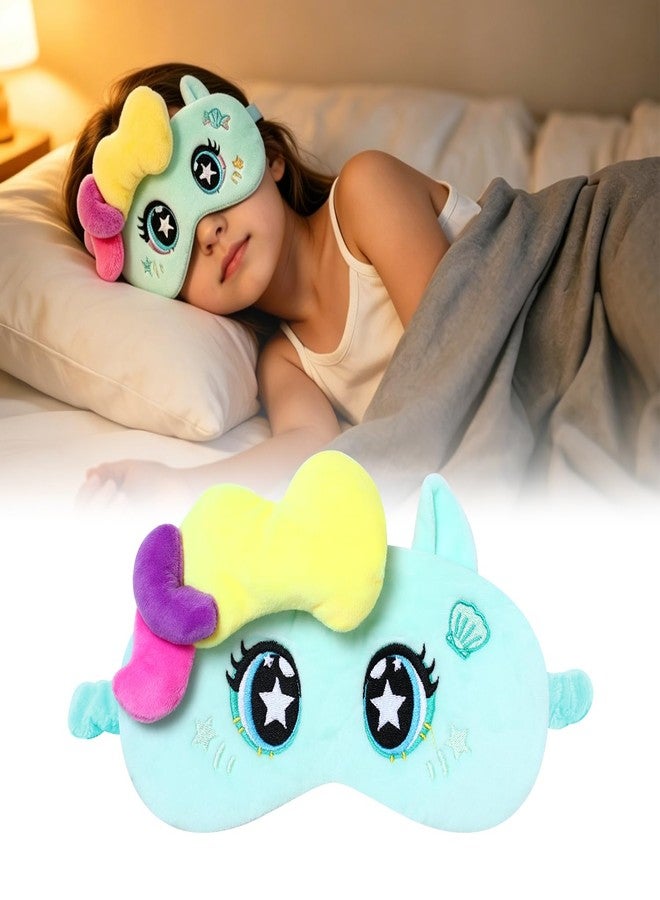 Tokidoki Official Unicorno Sleep Mask for Kids, Soft Cute Washable Eye Mask, Adjustable Strap Light Blocking Blackout Blindfold, Travel Nap Mask for Side Sleep, Birthday Christmas Gift for Child - Image 1